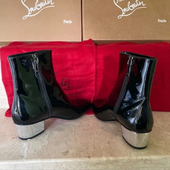 Louboutin Patent Leather Disco Boots Size 6 - Picture 3 of 13